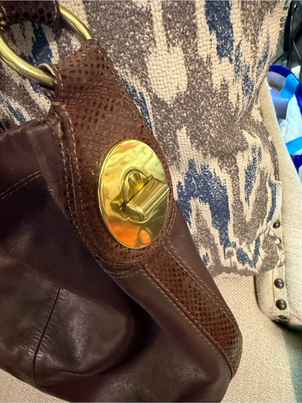 Coach plum leather